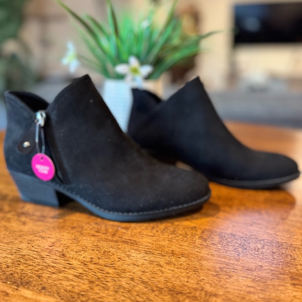 Black Suede Bootie